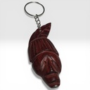 Llavero madera tallado mascara