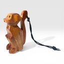 Llavero madera tallado mico