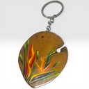 Llavero madera pintado