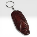 Llavero madera tallado mascara