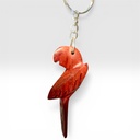 Llavero madera tallado loras