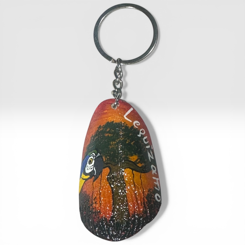 Llavero escama pirarucu pintado