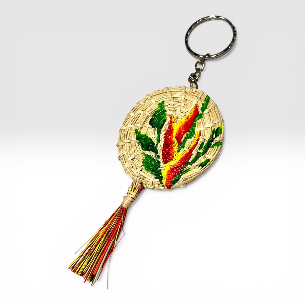 Llavero fibra natural pintado